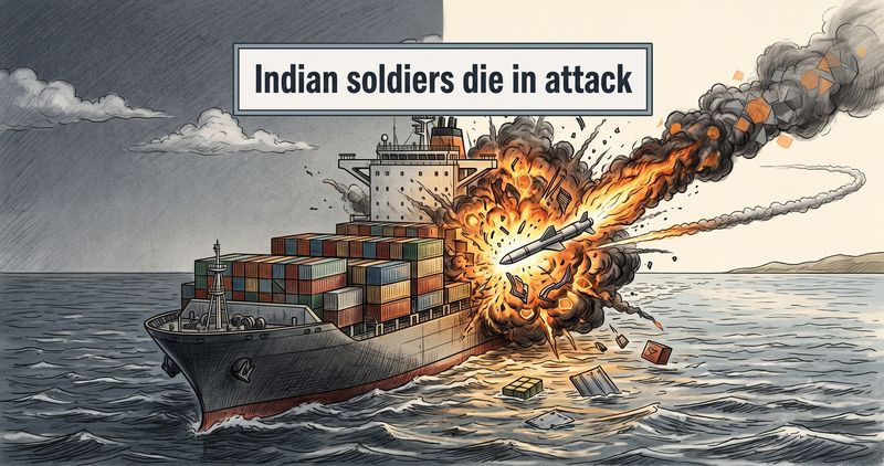 An Indian seafarer tragically lost his life to a missile fired by a traditional strategic ally